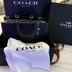 Authentic COACH Purse With Rivets 