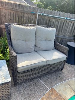 Patio Love seat and table
