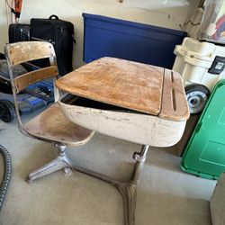 Antique School Desk