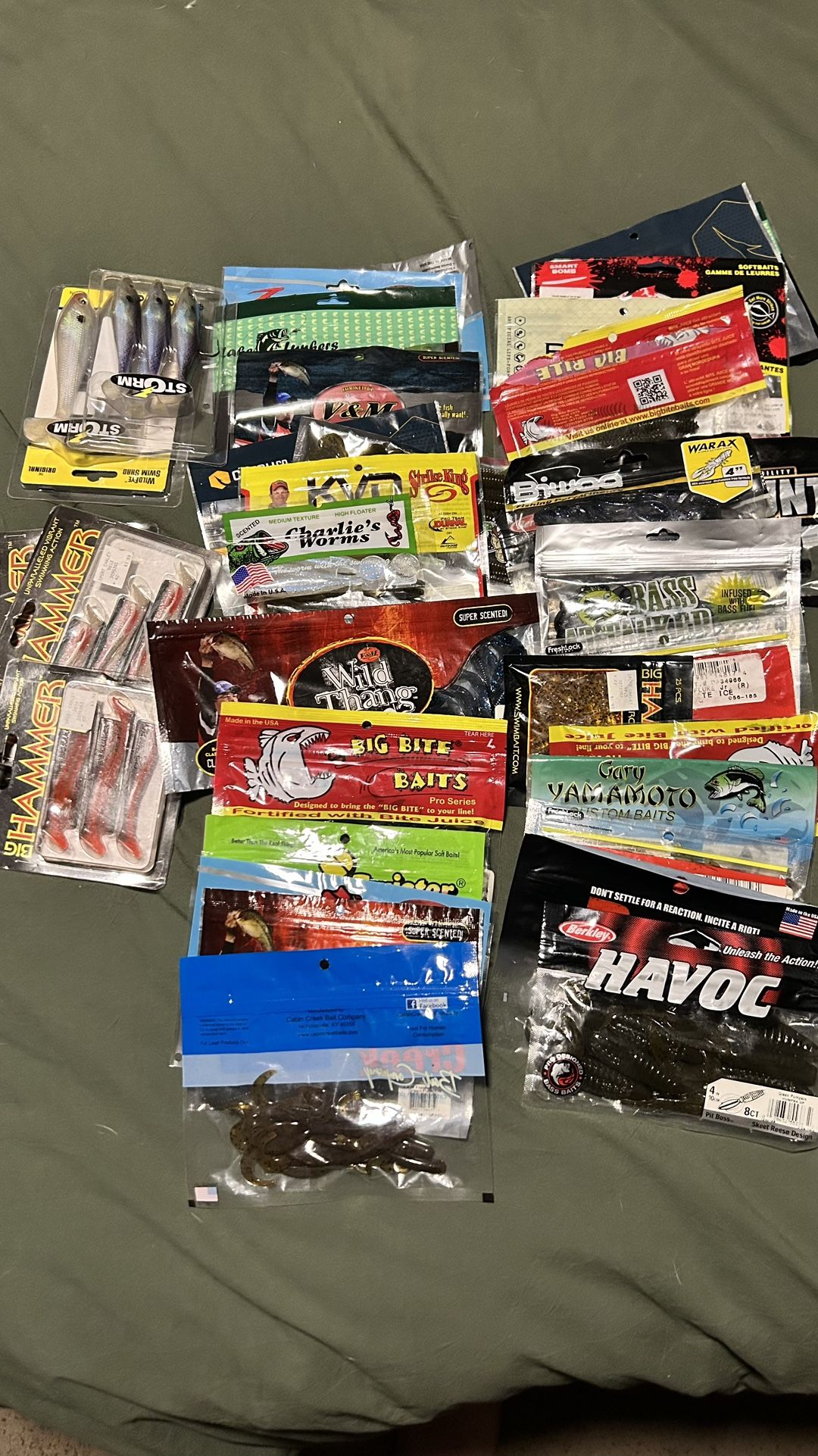 Tons Of Bass Plastics And Swimbaits