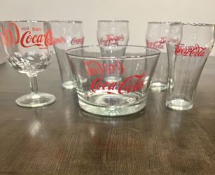 Vintage Coca Cola Glassware Set- ONLY $15