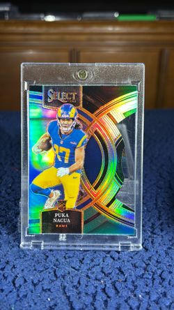 2023 Panini Puka Nacua Green & Black Die Cut Rookie Refractor