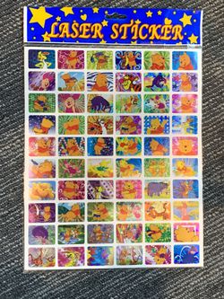 Winnie The Pooh Laser Stickers 