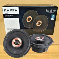 Infinity Kappa 63XF Car Speakers Set 6 1/2" 2-Way Coaxial Speaker System 255 Watts 🚨 Payment Options Available 🚨 No Credit Needed 🚨 