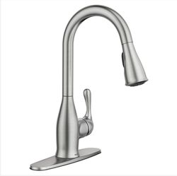 MOEN Kaden Single-Handle Pull-Down Sprayer Kitchen Faucet with Reflex and Power Clean in Spot Resist Stainless