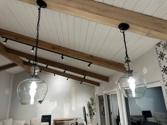 Glass Pendant Lights (2)