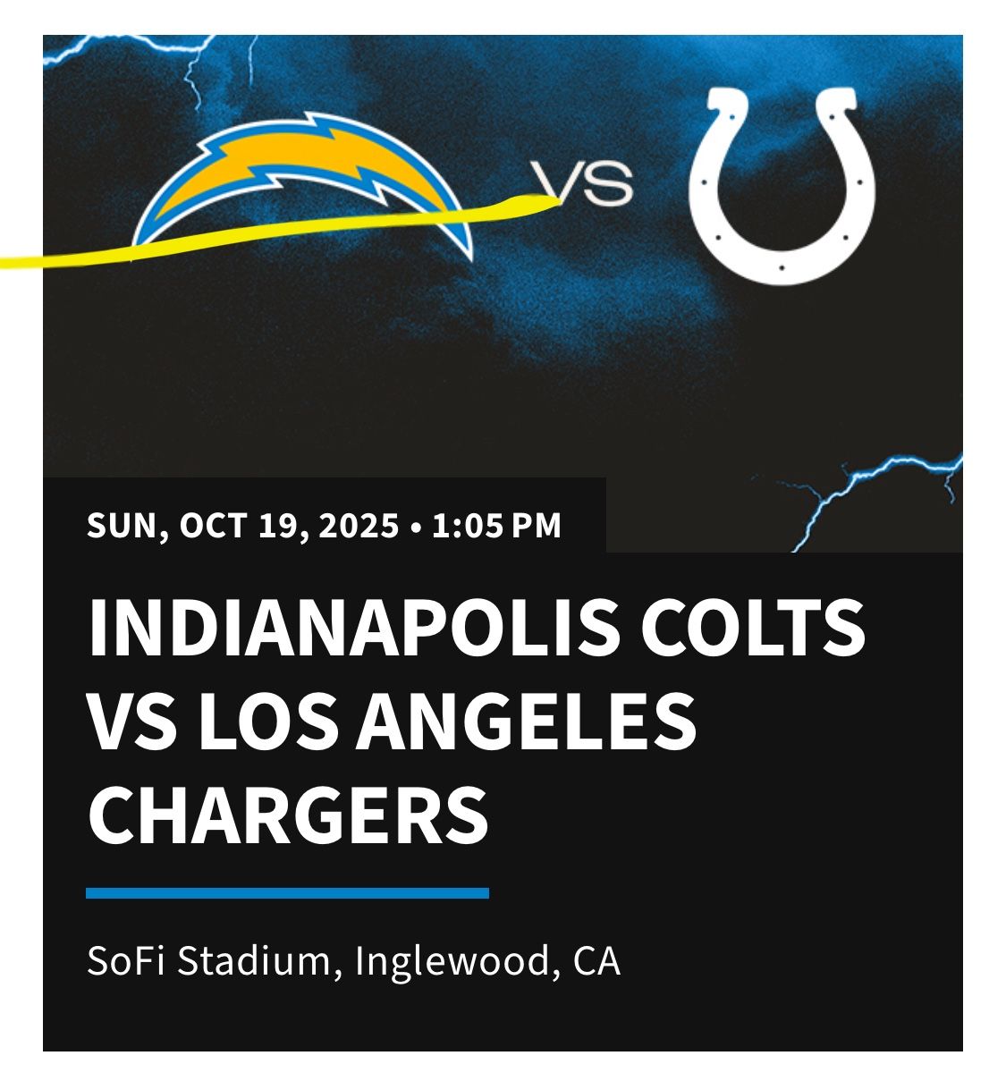Colts Vs Chargers Tickets