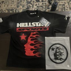Red Hellstar Sports Shirt Size m