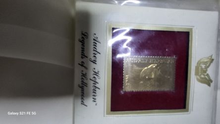 24kt Gold Plated Stamps. Various Themes