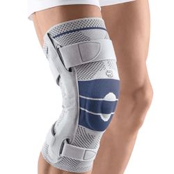Bauerfeind GenuTrain S Knee Brace Adjustable Size 5 Left Gray Blue Adult