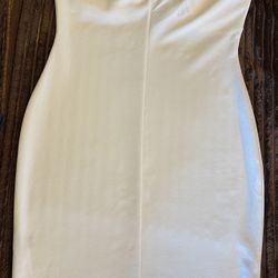 Dress Cream Color Strapless NEW