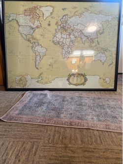 Framed Wall Map