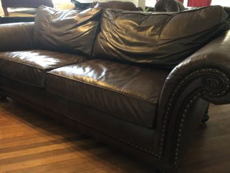 Bernhardt leather couch