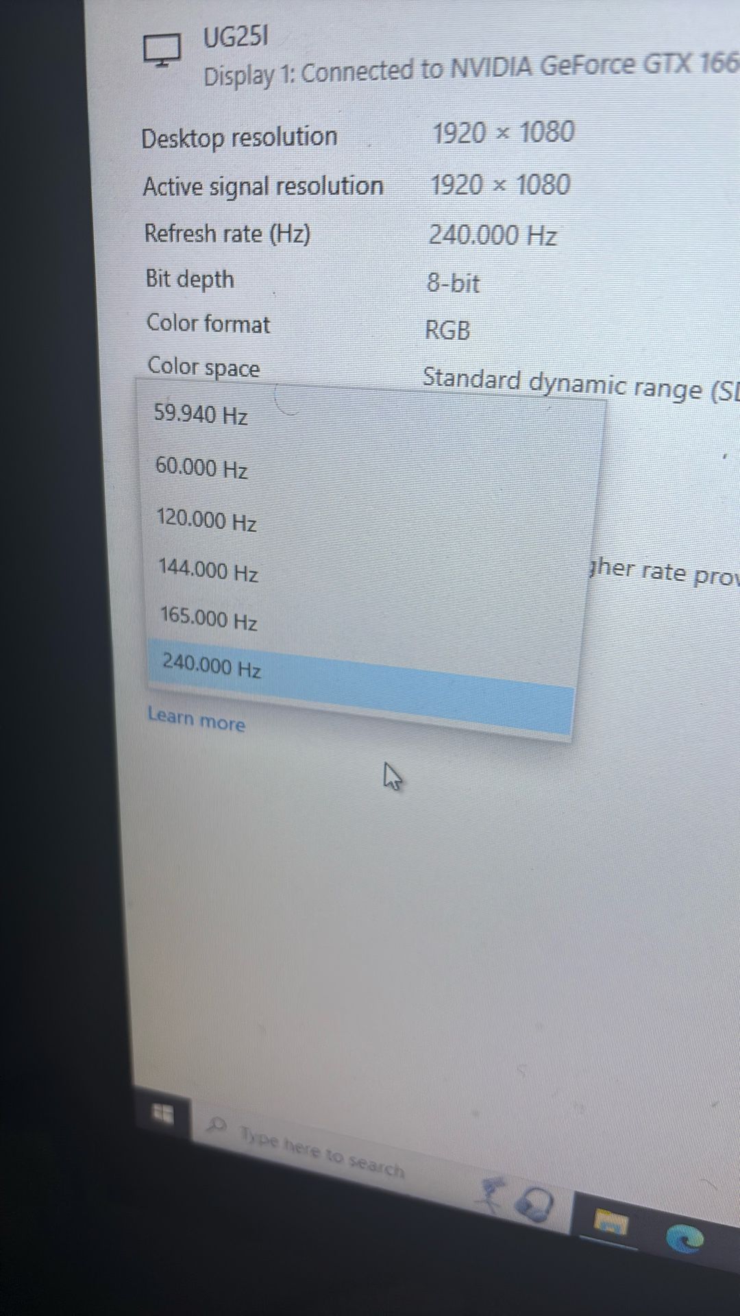 240 Hz Monitor Z-edge