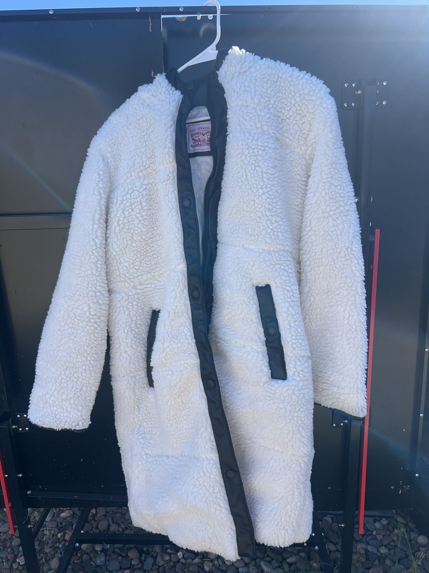 Levi's Women's Full Length Sherpa Quilted Parka Jacket