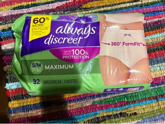 Always Discreet Underwear S/M 30 Count Maximum Absorbency