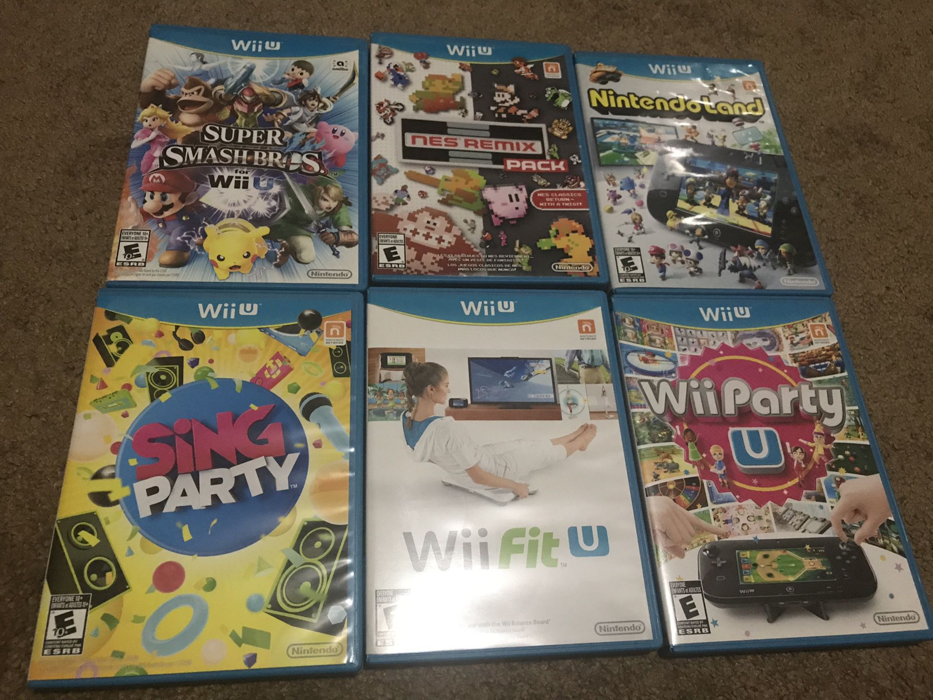 Wii u game lot