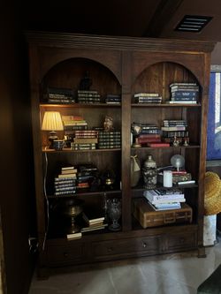 Solid wood bookcase bookshelves