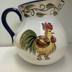 Rooster Jar “hand painted “