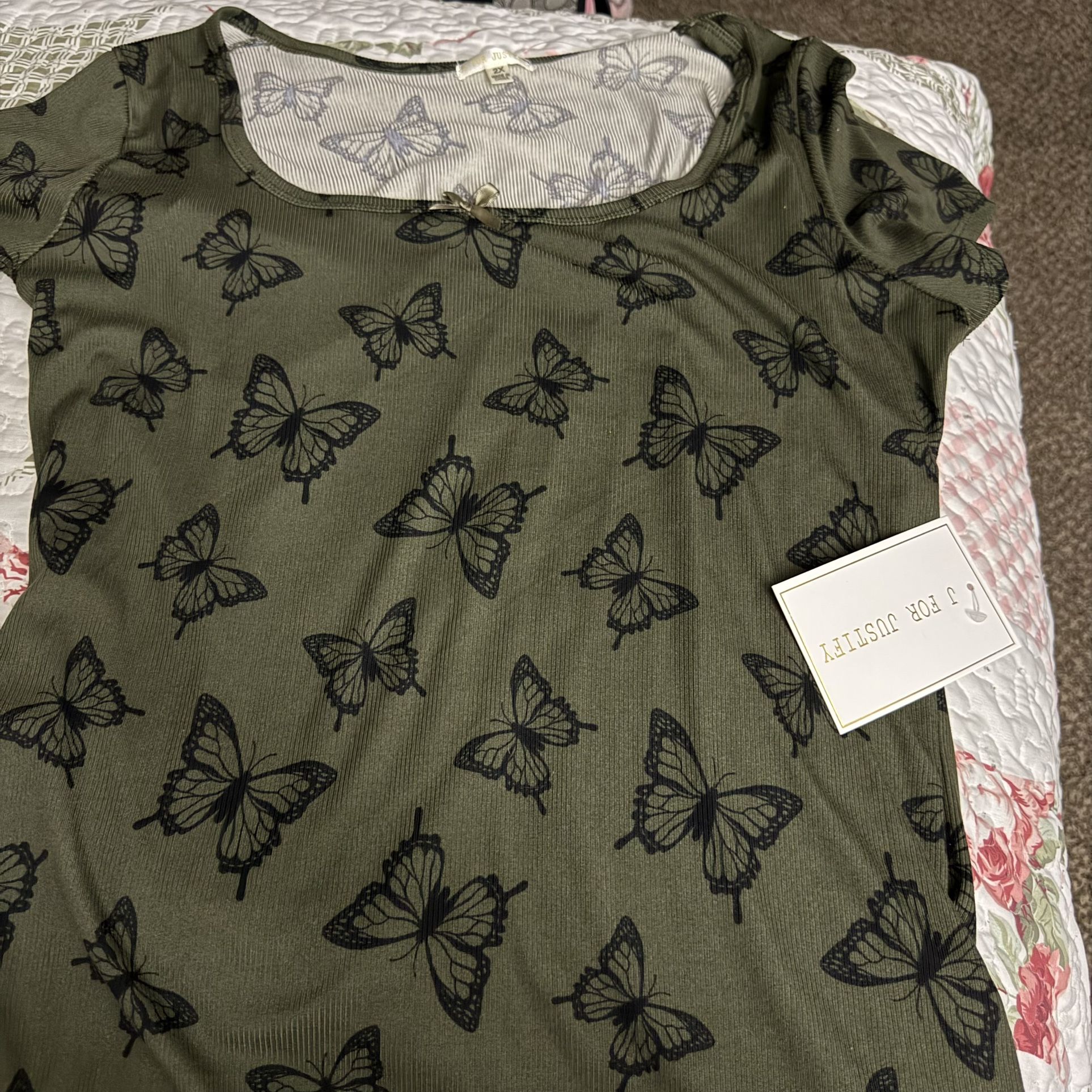 Brand New Butterfly Shirt Size 1xL
