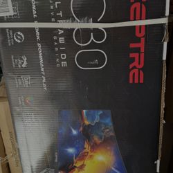 Sceptre 30-inch Curved Gaming Monitor 21:9 2560x1080 Ultra Wide/ Slim HDMI DisplayPort up to 200Hz Build-in Speakers, Metal Black