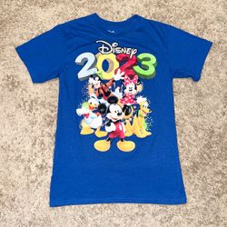 Disneyland 2023 Limited Edition Mickey Mouse & Friends Blue T Shirt Adult S
