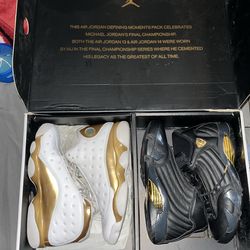 Retro jordan defining moments package 13/14s