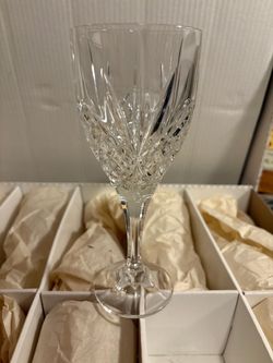 Cut Crystal Wine Glasses Set