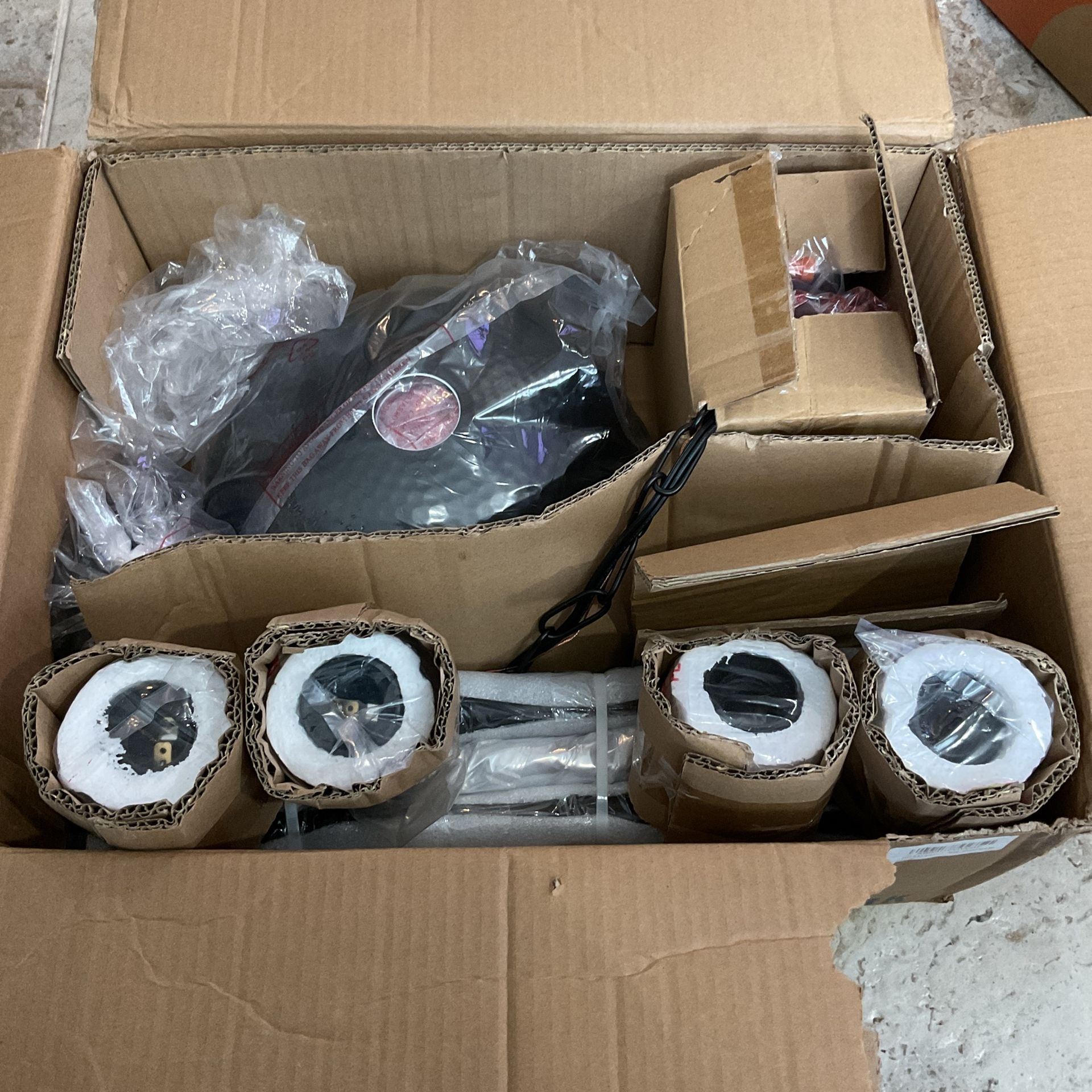 FEMILA 4 Light Pool Table Lights for 7ft/8ft Table 48