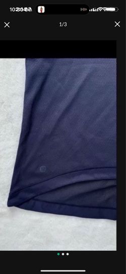 WOMENS LULULEMON SIZE 8 TANK TOP NAVY BLUE