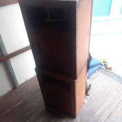 Leather Rustic End Tables Corner Case
