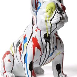 New in Box 19 inch French Bulldog Sculpture Figurine Cartoon Arts