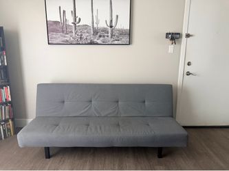 Gray Convertible Futon Sofa Bed – Twin Size