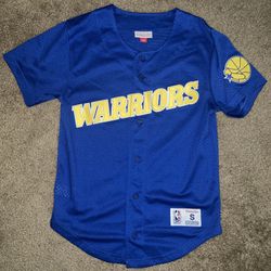 Mitchell & Ness Stitched Warriors Golden State Baseball Jersey 