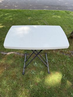LifeTime White & Gray Small Folding Table !!!!!!