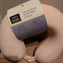 Open Story brand memory foam travel pillow