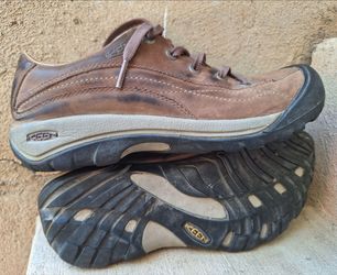 Nice Womens Keen Toyah Hiking Shoes Size 7 Brown Leather