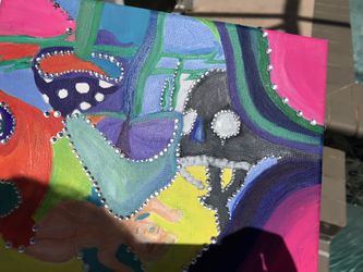 Mycelium Wonderland Acrylic Painting