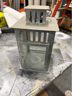 $15 silver grey lantern