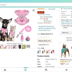 Pink Dog Harness XS