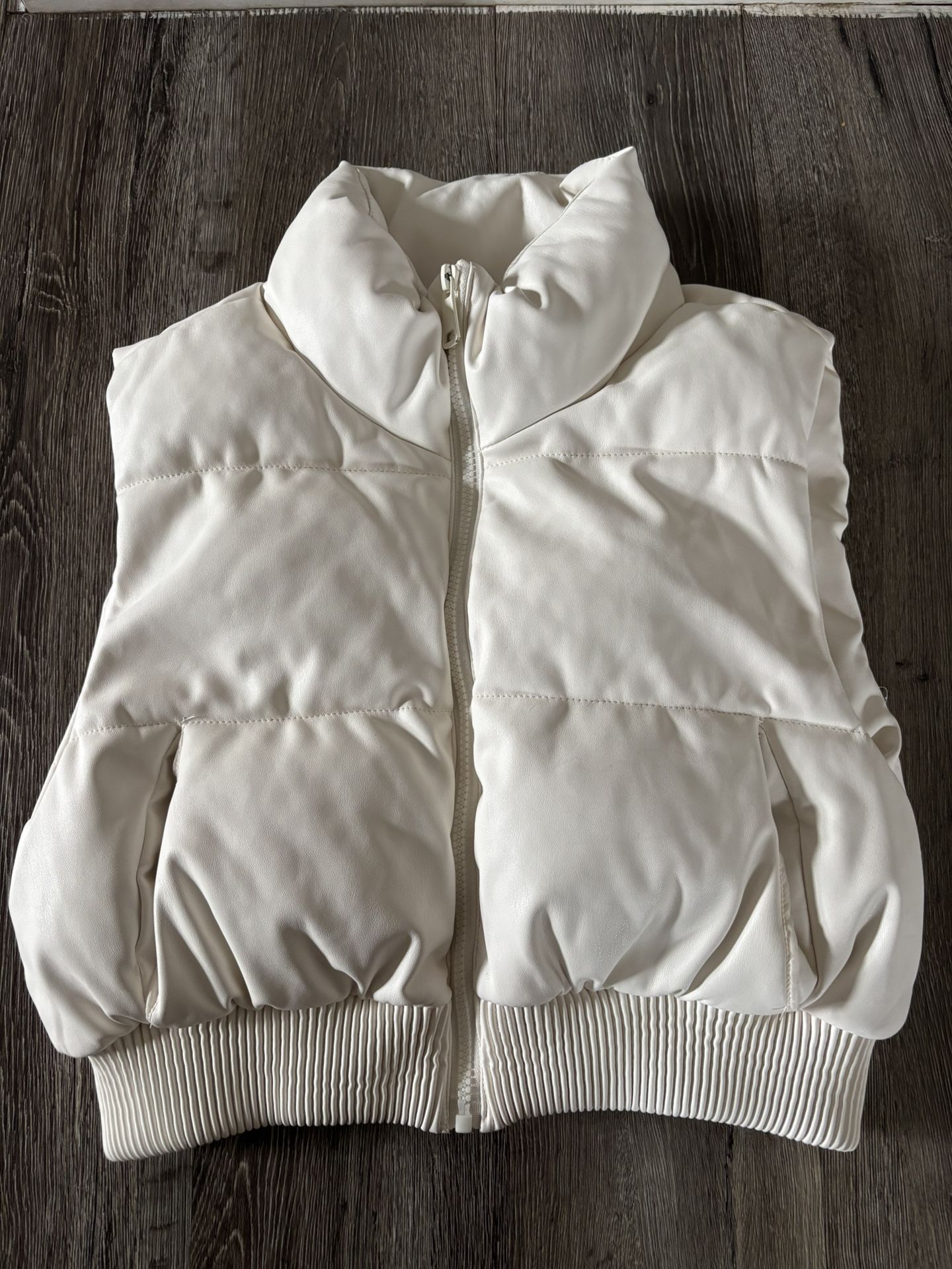 white puffer vest