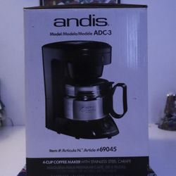 Andis 4-Cup Coffee Maker (New)