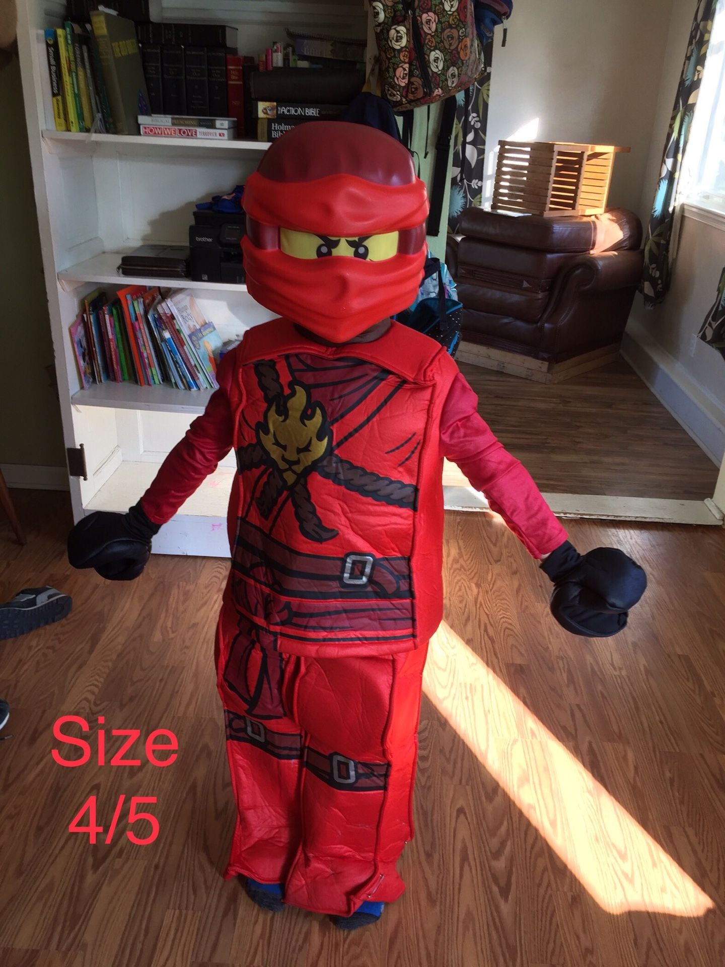 Lego Ninjago Ninja Lego costume, size 4/5