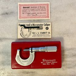 Starrett Micrometer No. 230