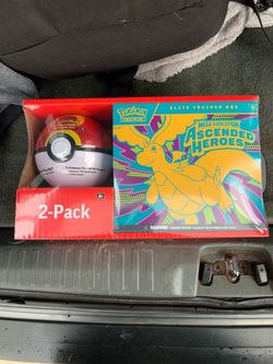 2x Pokemon TCG Sam’s Club Ascended Heroes ETB Elite Trainer Box w/Pokeball NEW