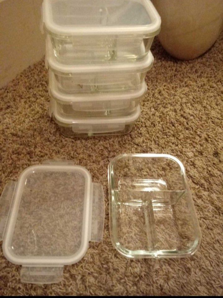 Glass Dishes with Locking Lids