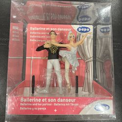NIB Papo Ballerina & Partner Hand Painted Ballet Dancers Figurines Collectible