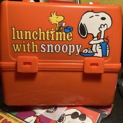 Vintage Snoopy Lunchbox Never Used New