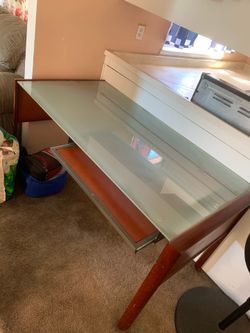 Glass desk