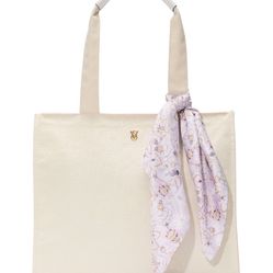 Floral Embossed Tote Bag 